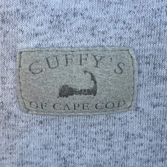 Cuffys Sweater Adult Medium Gray Plaid Whale Cape Cod Full Zip Sweatshirt - Picture 3 of 10